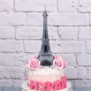 Торт на заказ "Мечты о Париже" 1800 руб/кг + фигурки 2500руб
